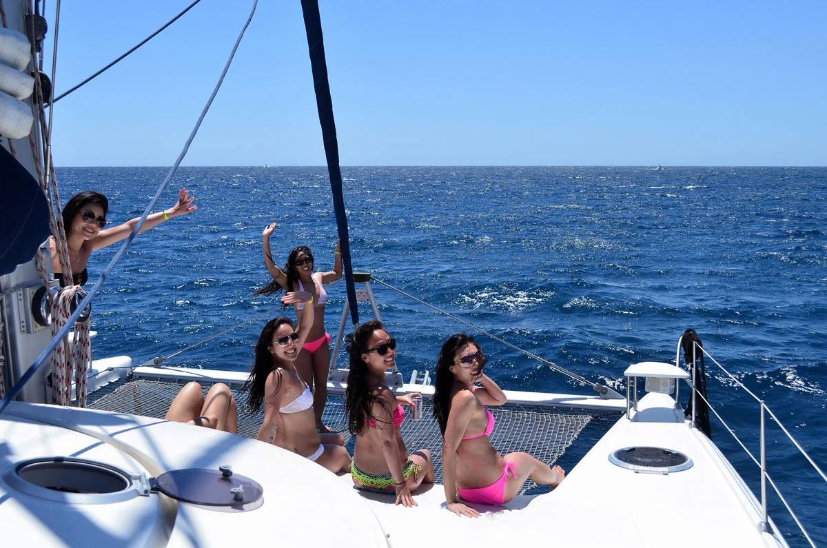 Private catamaran sailing in Los Cabos, Baja California Sur Sail Baja Adventures
